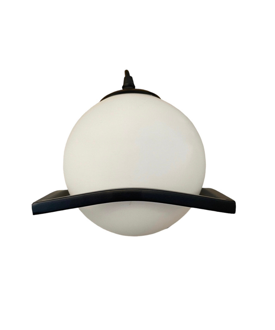 APLIQUE DE MURO INTERIOR NEGRO ESFERA VIDRIO SAUCE