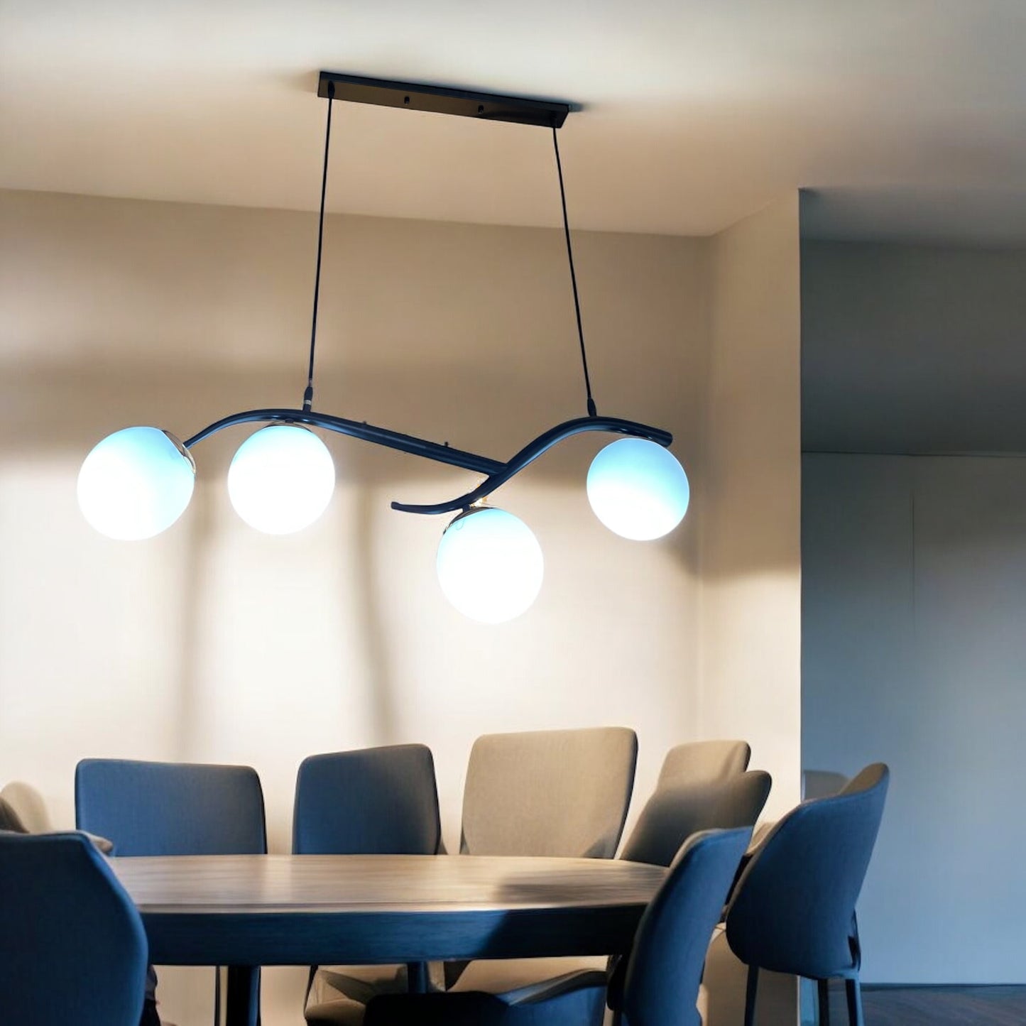 LAMPARA COLGANTE NORDICA 4 LUCES MODELO SAUCE