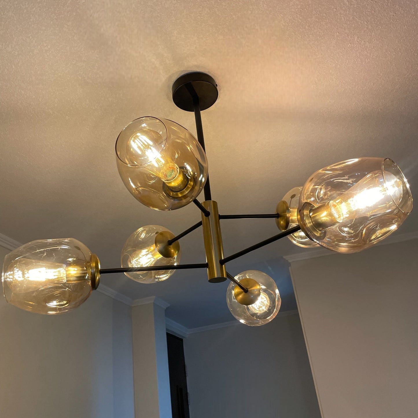 LAMPARA COLGANTE NORDICA 6 LUCES ELORA