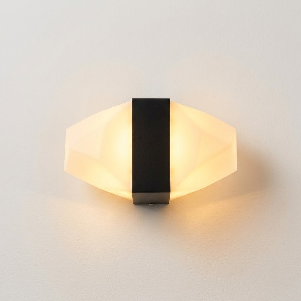 Aplique de Muro LED Exterior Geométrico - Luz Cálida