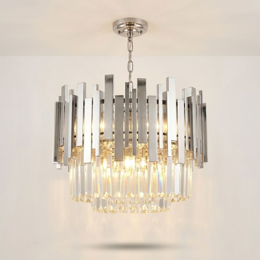 LAMPARA COLGANTE CHANDELIER CRISTAL PLOMO AYDE