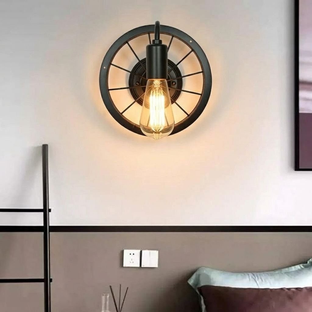 APLIQUE DE MURO INTERIOR RUEDA DE BICICLETA