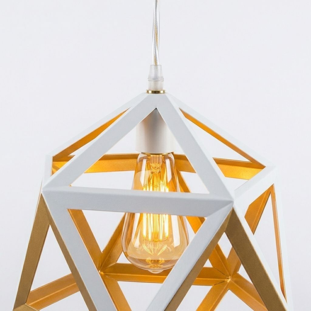 LAMPARA COLGANTE INDUSTRIAL BLANCA AMAYA