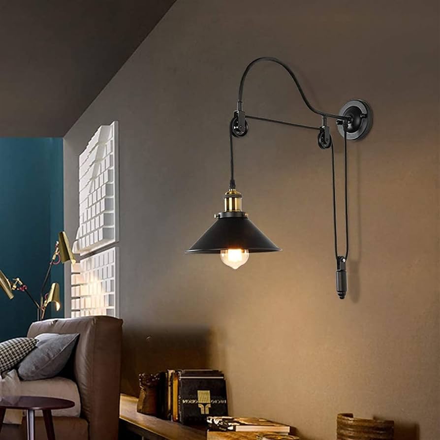 APLIQUE DE MURO INTERIOR POLEA MODELO EXUS
