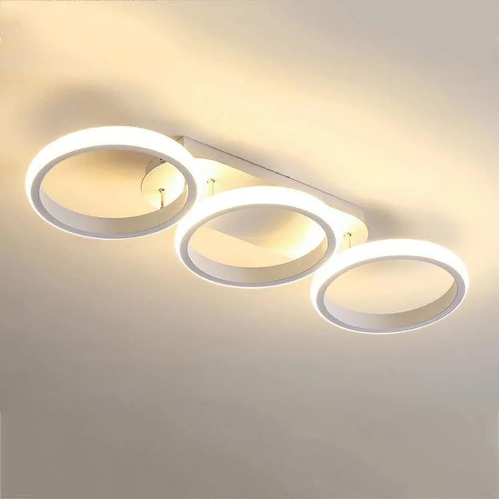 LAMPARA APLIQUE DE TECHO DISEÑO CIRCULO TRES TONOS DE LUZ