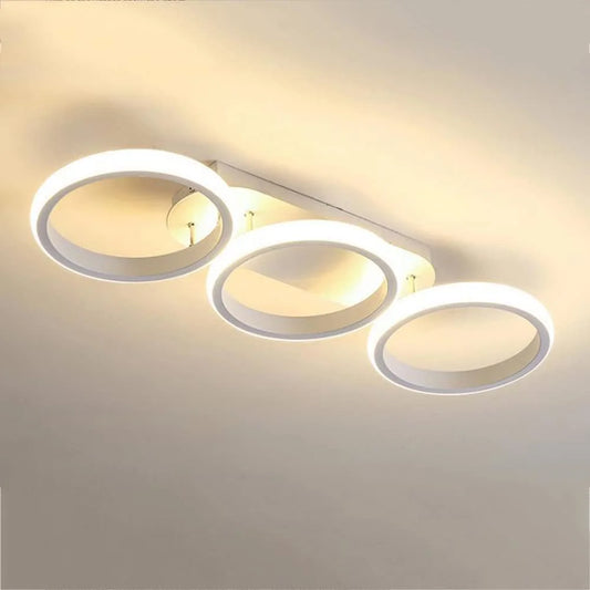 LAMPARA APLIQUE DE TECHO DISEÑO CIRCULO TRES TONOS DE LUZ