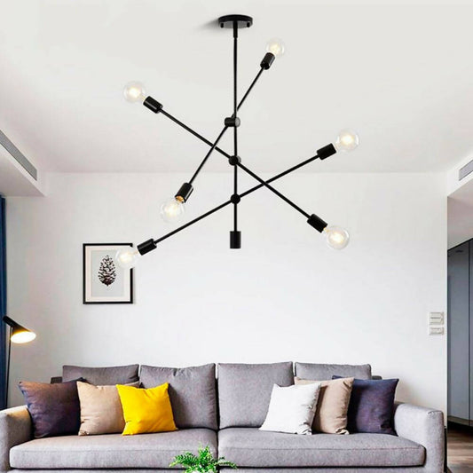 LAMPARA COLGANTE NORDICA NEGRA MODELO ABY