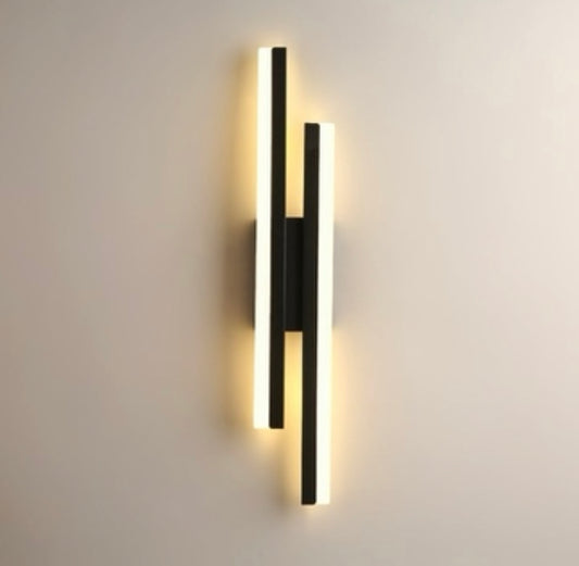 APLIQUE DE MURO INTERIOR NEGRO LED TRES TONOS DE LUZ AZTECA