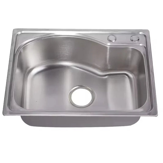 LAVAPLATOS PARA EMPOTRAR 58X43 RIÑON ESQUINA ORIFICIO
