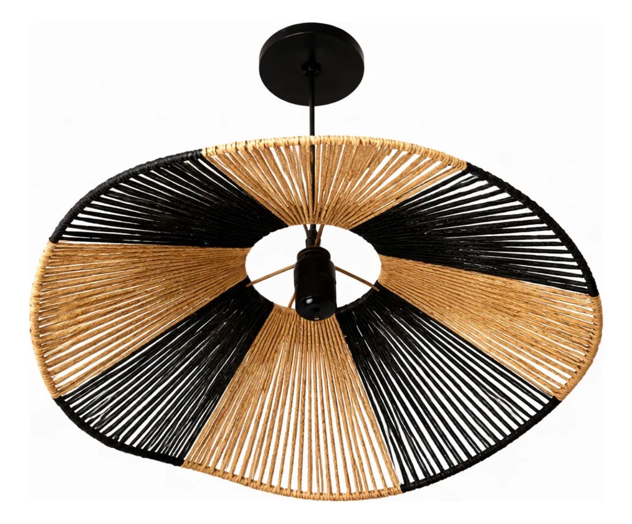 LAMPARA COLGANTE MIMBRE BICOLOR SAVANNA 40 CM