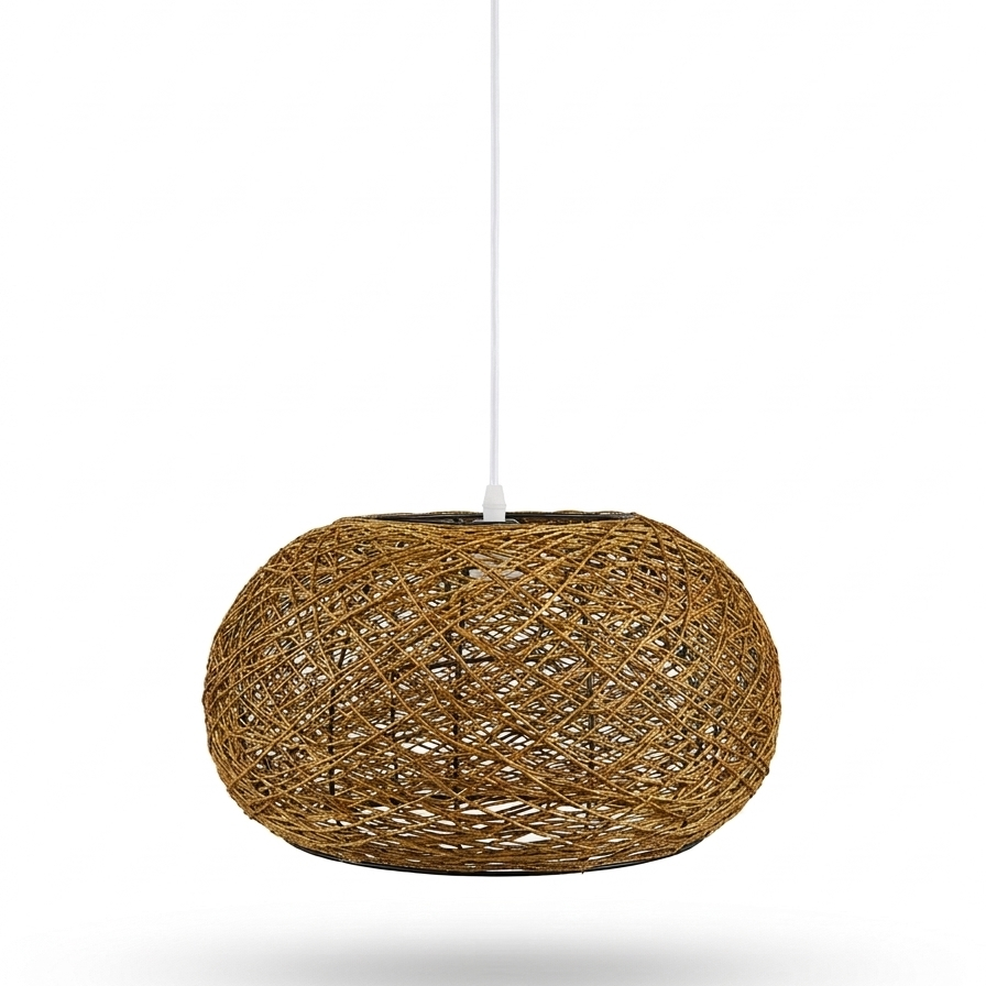 LAMPARA COLGANTE RUSTICA ESTILO NIDO CAFE
